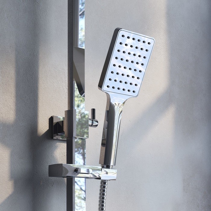 Приобрести iddis душевая система bild, квадратная d-200мм, хром bilsb1fi06