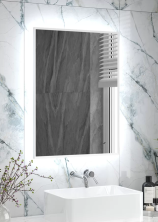 Continent Зеркало с подсветкой Meridian White 60х80 см, белое