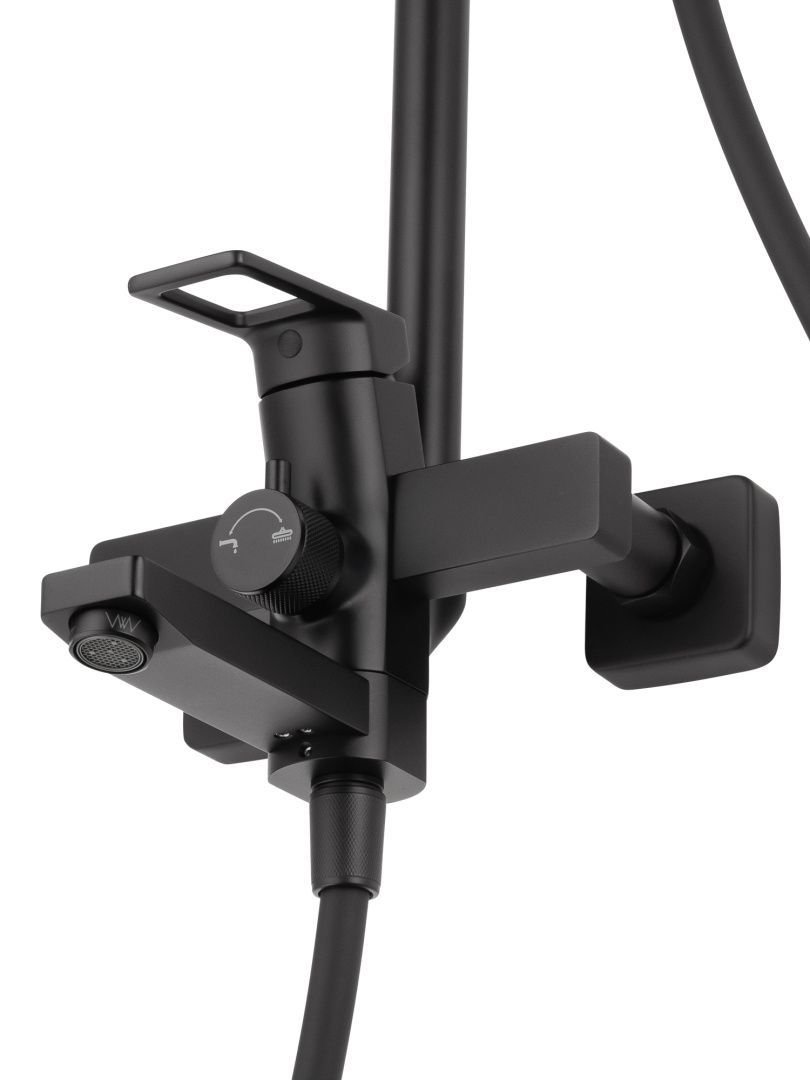 Приобрести душевая система wonzon & woghand frame, черный матовый (ww-88739010-mb)