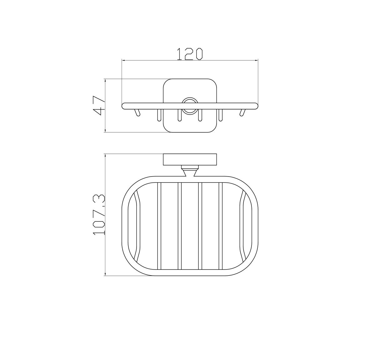 Приобрести мыльница с держателем wonzon & woghand still, хром (ww-6624)