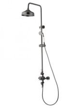 Душевая система с термостатом WONZON & WOGHAND RETRO, Темный графит (WW-B3041-BGG)