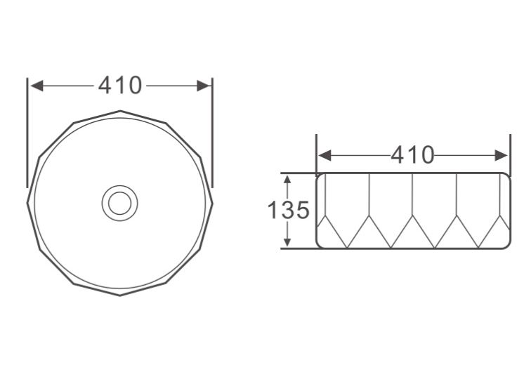 Приобрести раковина-чаша belbagno 41 см bb1409h301