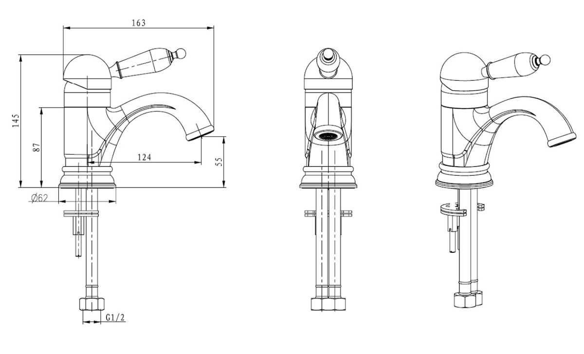 Приобрести boheme смеситель для раковины medici ripresa, бронза\черный 301-bsw