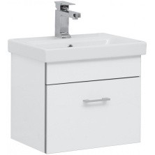 Aquanet Тумба с раковиной Верона 50 см, (Moduo Slim) белая