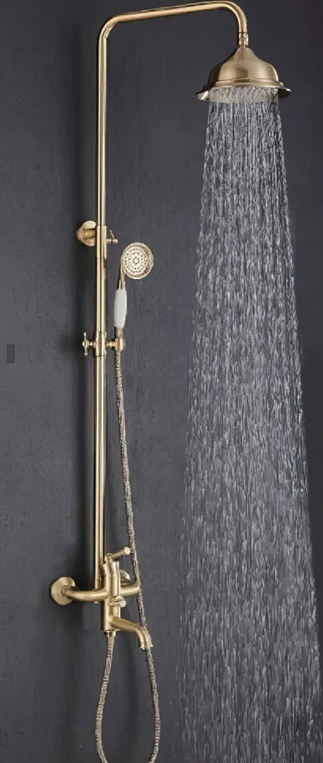 Приобрести душевая система vieir, giorno 150 мм, бронза v273562d