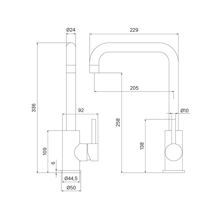 Приобрести iddis смеситель для кухни kitchen 336мм, нержавеющая сталь k05stl0i05