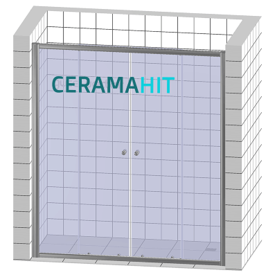 Приобрести дверь душевая bas infinity wtw-td-170-c-ch 170 см