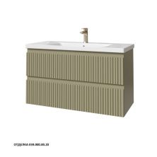 Caprigo Тумба с раковиной FORTE-Smalty TYPE 100 см, зеленая, эмаль