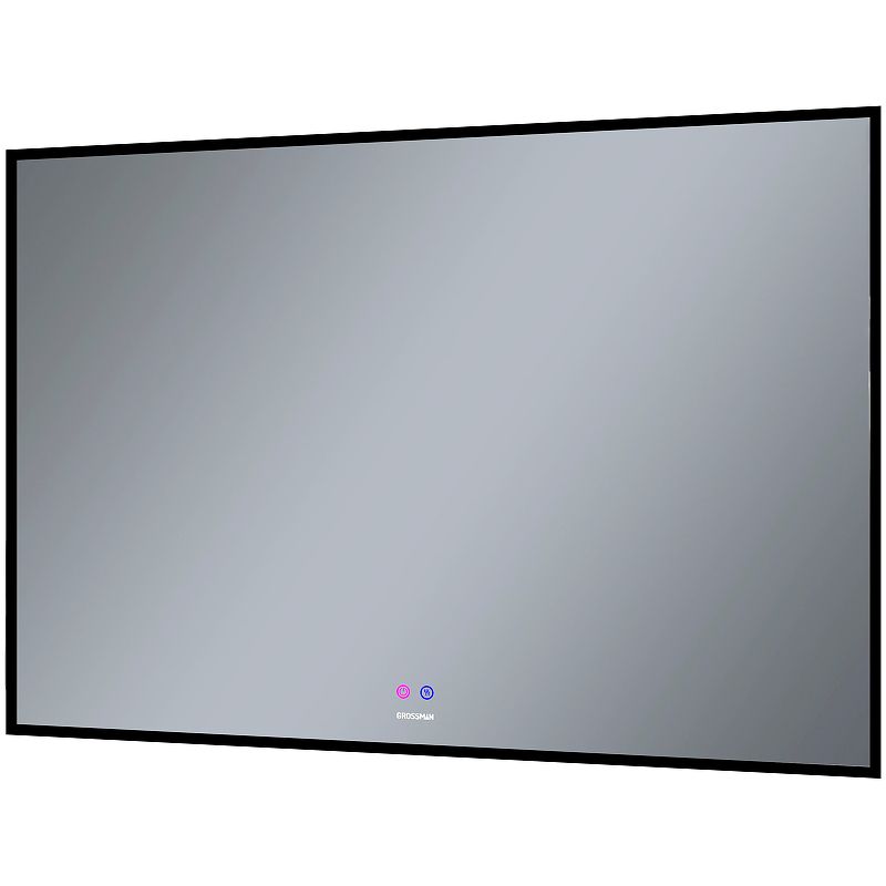 Приобрести grossman зеркало с подсветкой pragma норма black 100х80 см, с подогревом, черное 18100802