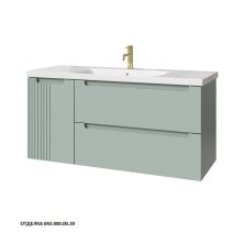 Caprigo Тумба с раковиной TERMIN-Smalty META 120 см, левая, зеленая, эмаль