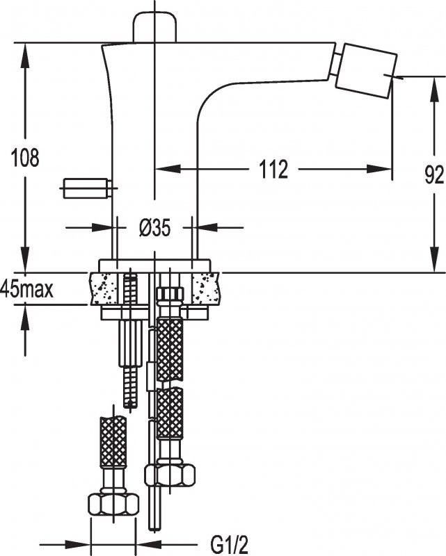 Приобрести cezares смеситель для биде tesoro, хром tesoro-f-bs-01-w0