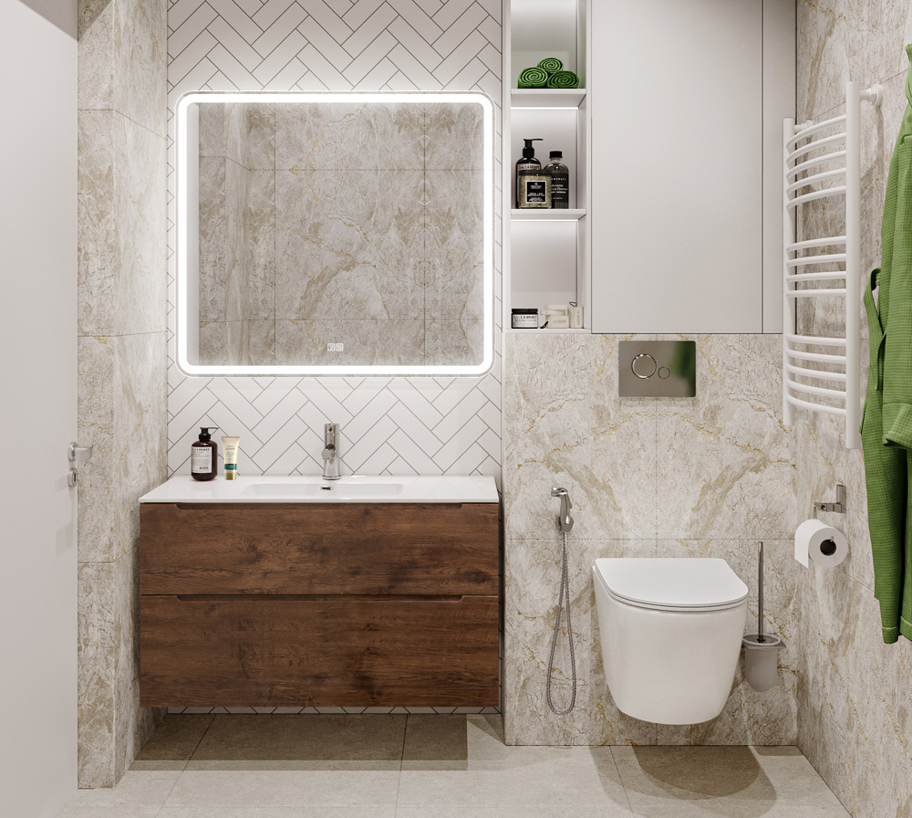 Приобрести belbagno тумба с раковиной etna-h60 100 см, подвесная b rovere moro, белая раковина