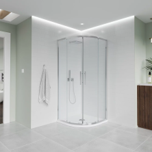 Veconi Душевое ограждение Evo 90х90 см, хром, прозрачное E2-CH-9090-01-C9