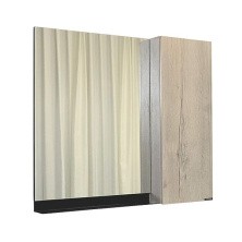 Сomforty Зеркало-шкаф Бонн 90 графит/дуб дымчатый