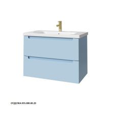 Caprigo Тумба с раковиной TERMIN-Smalty 80 см, голубая, эмаль