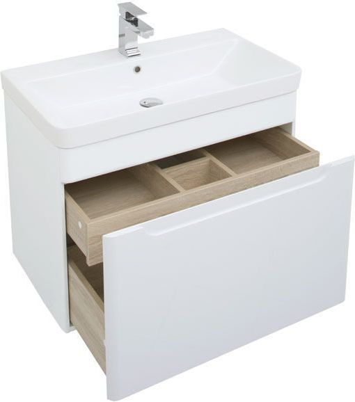 Приобрести aquanet тумба с раковиной софия 80 см, белая 00212587