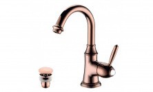 LEMARK Смеситель для раковины Spark с донным клапаном, бронза LM6707RG