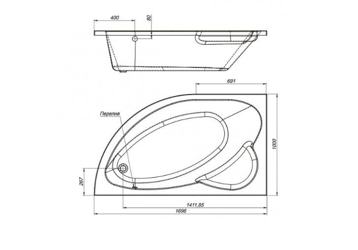 Приобрести фронтальная панель для ванны mirsant фанагория premium 170 см l