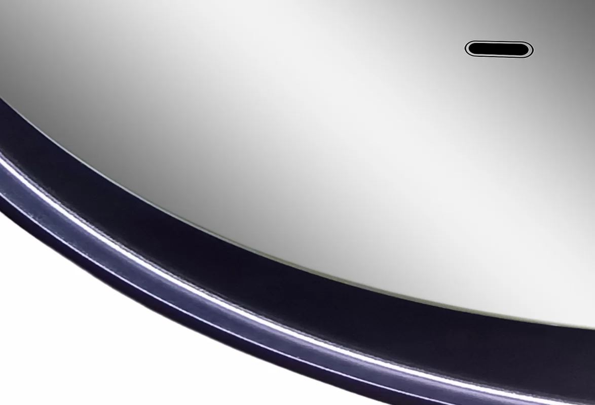 Приобрести continent зеркало с подсветкой planet black 70х70 см, черное