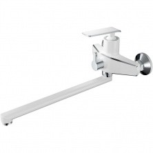 HAIBA Смеситель для ванны 224мм, белый\хром HB-22548-8