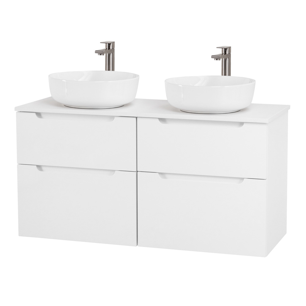 Приобрести belbagno тумба со столешницей etna-h60 120 см, подвесная bianco lucido