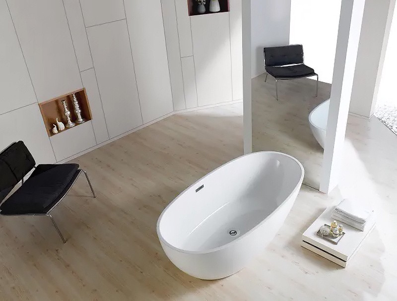 Приобрести акриловая ванна azario leeds 168х84 см, отдельностоящая lee17085