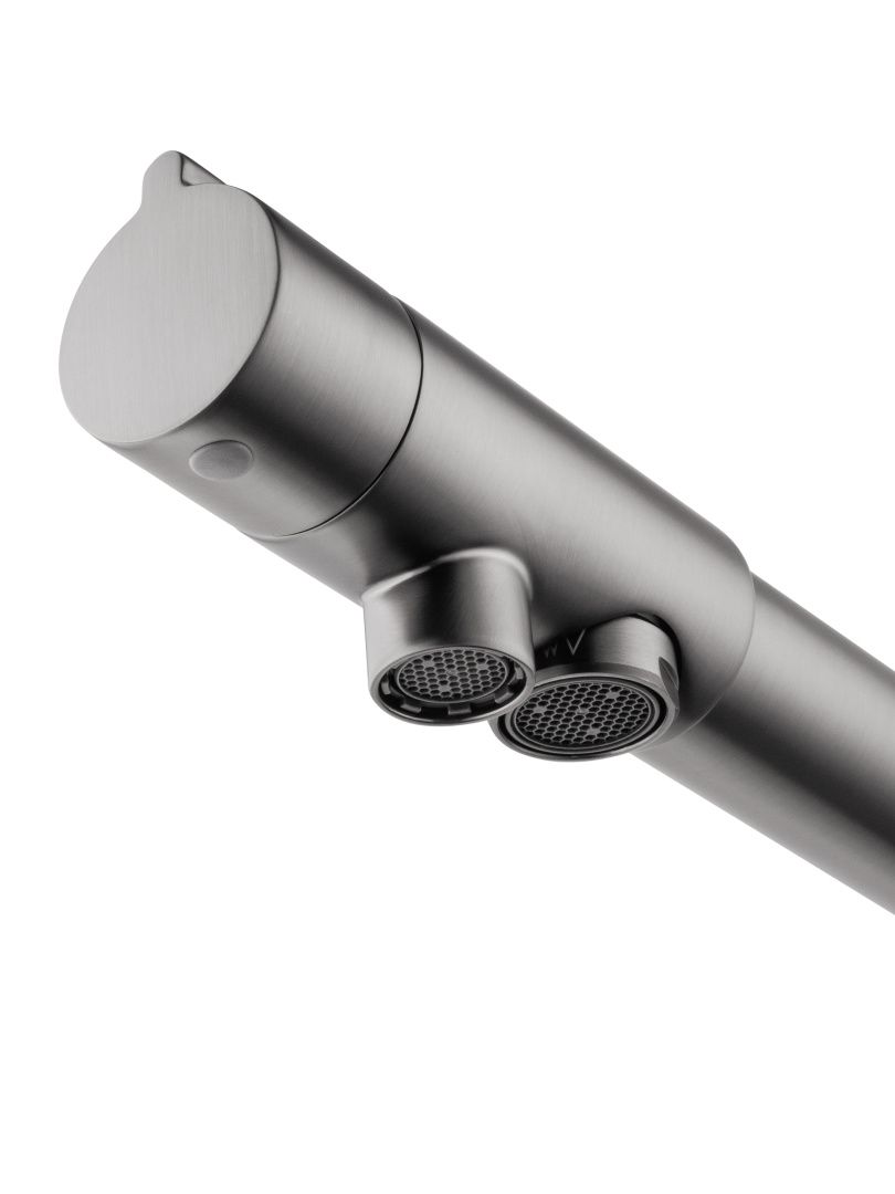 Приобрести смеситель для кухни c подключением фильтра wonzon & woghand, темный графит (ww-88458008-bgm)