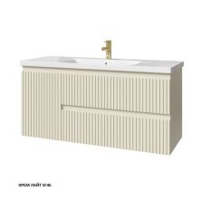 Caprigo Тумба с раковиной FORTE STRIPE 120 см, левая, кремовая