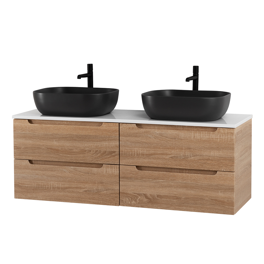 Приобрести belbagno тумба со столешницей etna 120 см, подвесная rovere bianco