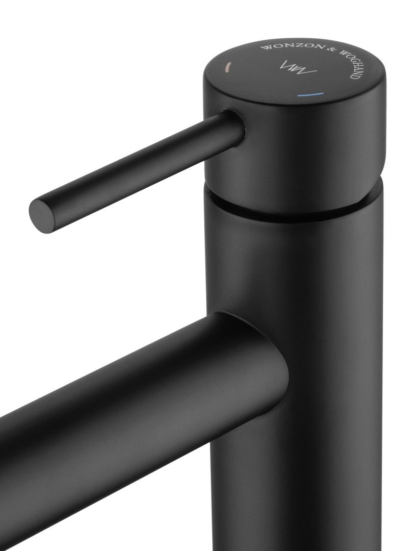 Приобрести смеситель для раковины wonzon & woghand, черный матовый (ww-h1063-mb)