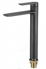 Savol Смеситель для раковины 298мм, высокий, черный матовый S-601811GH