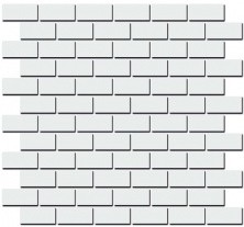 Декор настенный Kerama Marazzi Турнон Dec. Белый матовый мозаичный 32х30