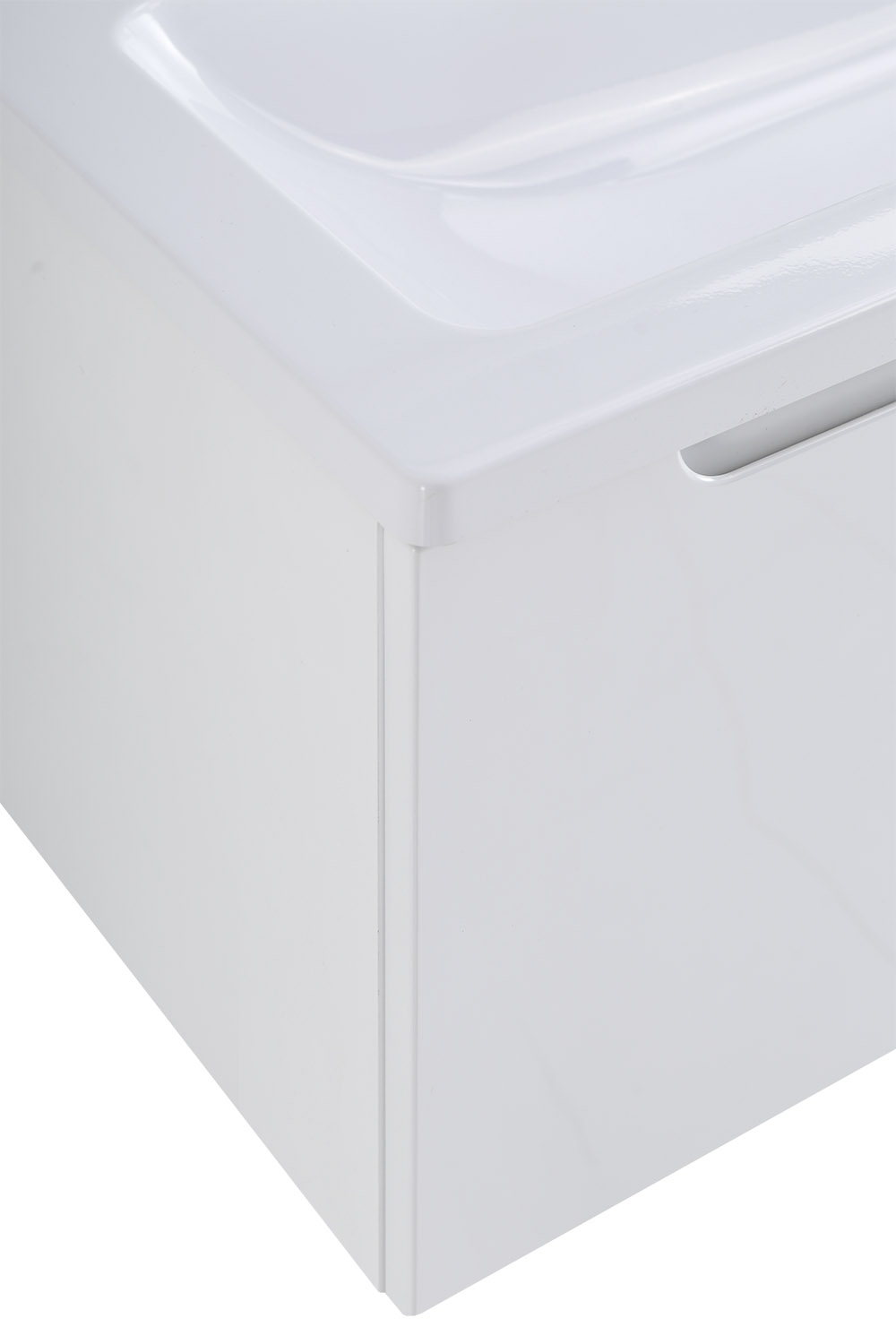 Приобрести belbagno тумба c раковиной etna-m 80 см, с ящиком, подвесная bianco lucido, белая раковина