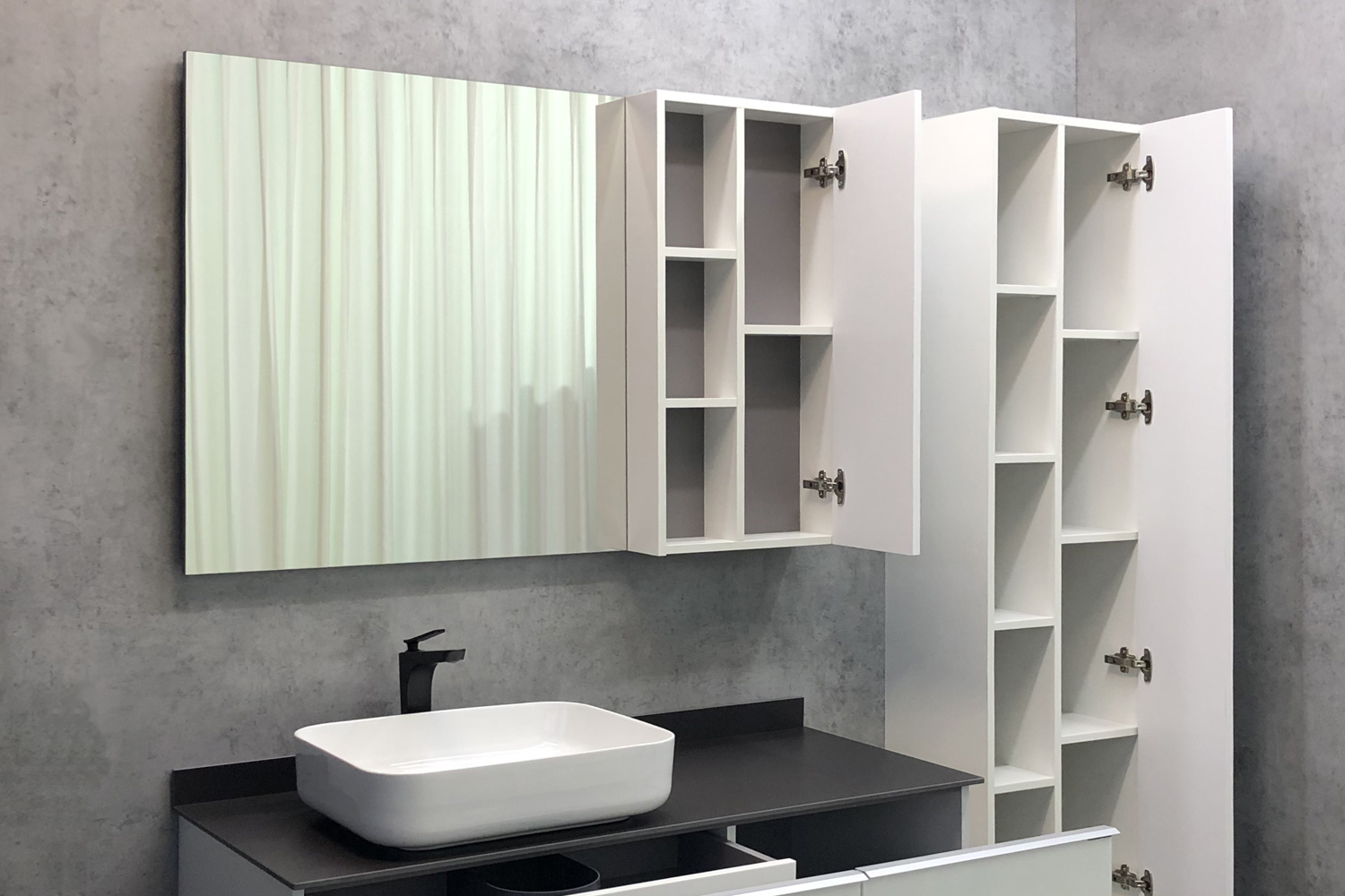 Приобрести сomforty зеркало-шкаф "милан-120" белый глянец