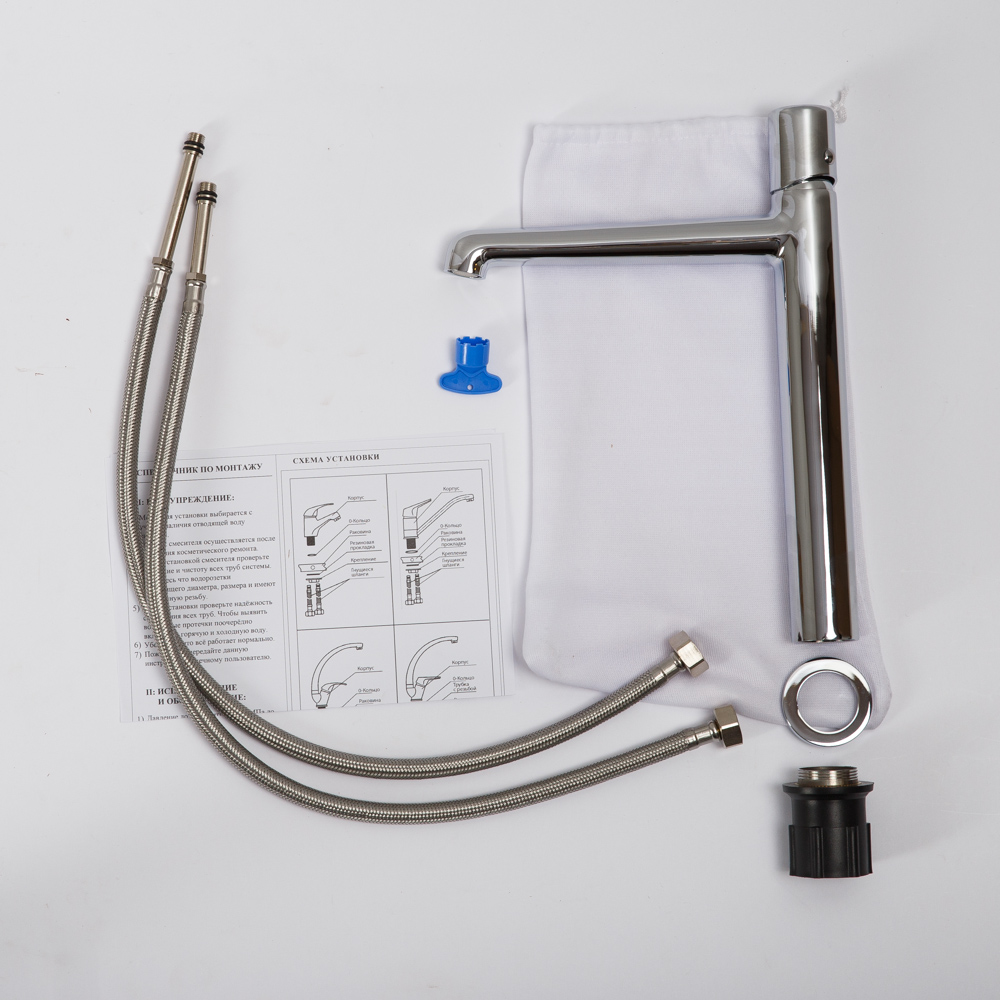 Приобрести belbagno смеситель для раковины uno, высокий, хром uno uno-lmc-crm