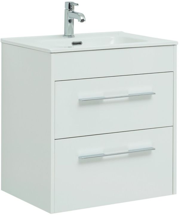 Приобрести aquanet тумба с раковиной августа 60 см, см, белая