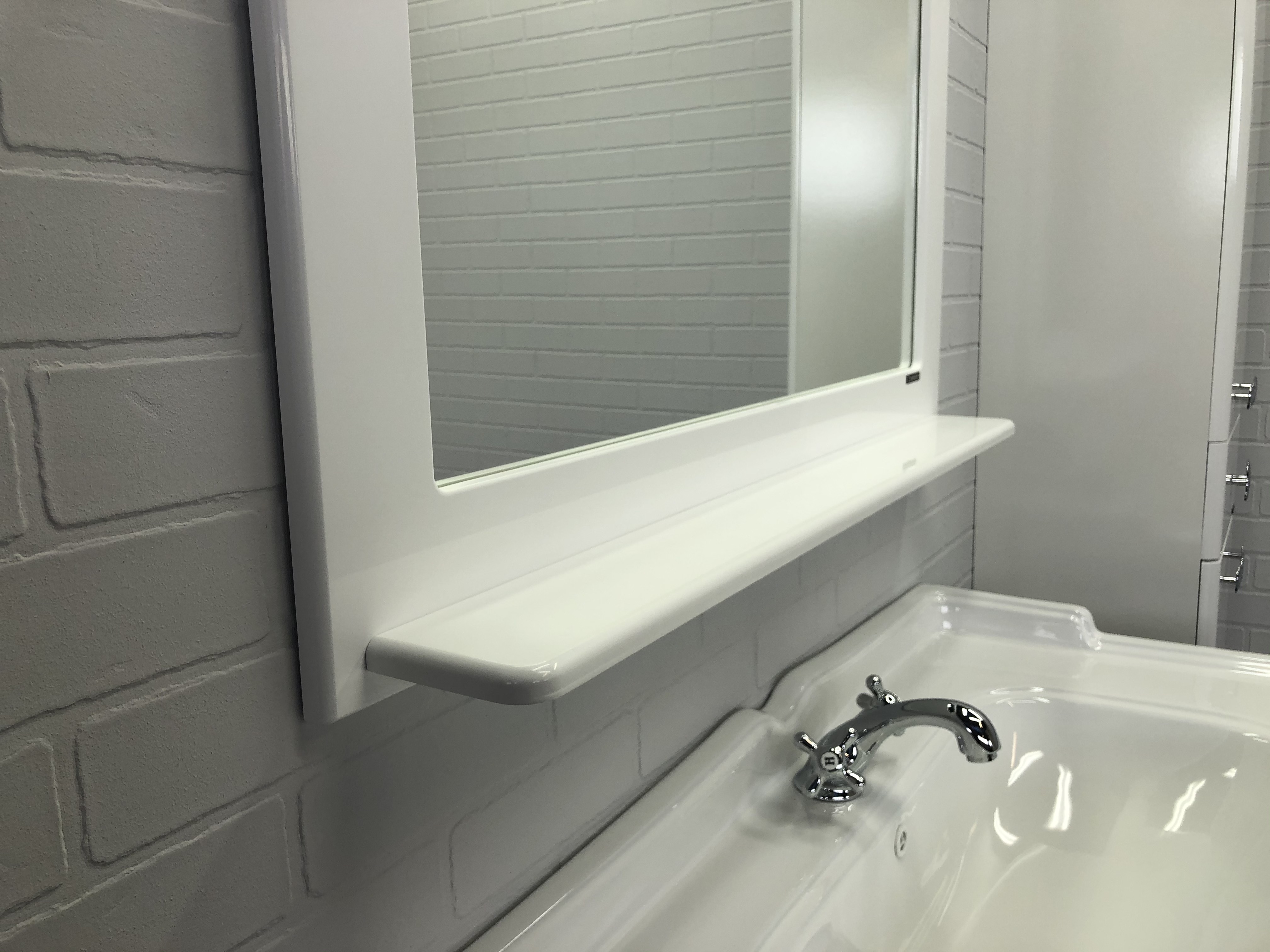 Приобрести сomforty зеркало "монако-100" белое глянцевое