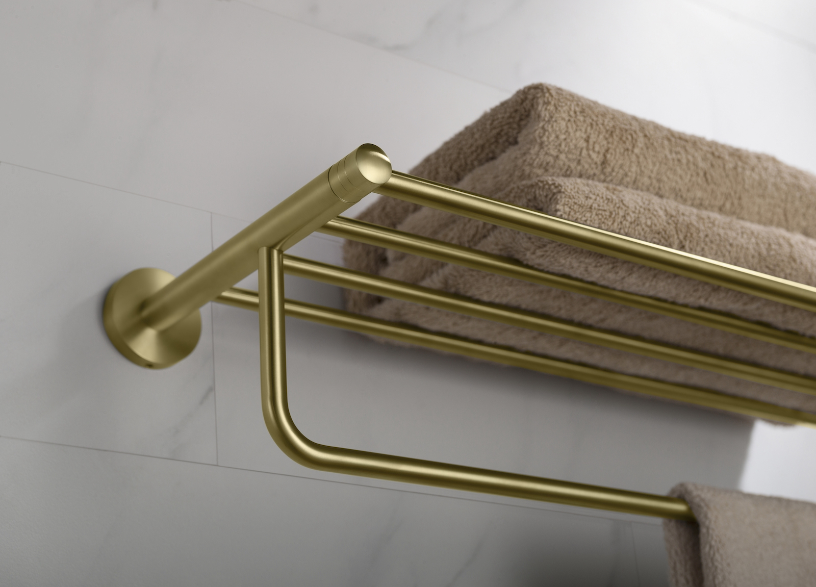 Приобрести полка для полотенец timo saona 13058/17 золото матовое