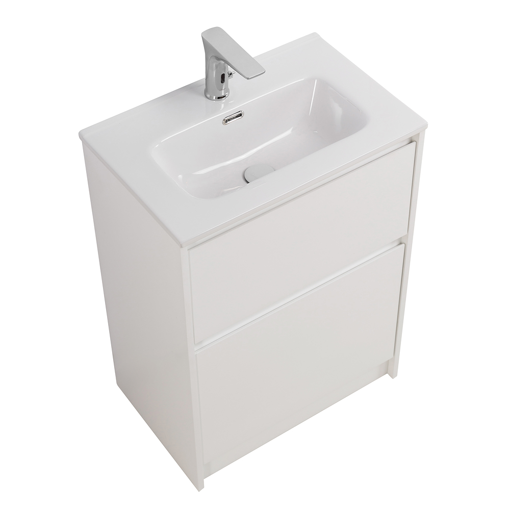 Приобрести belbagno тумба с раковиной kraft 39 50 см, напольная bianco opaco, белая раковина