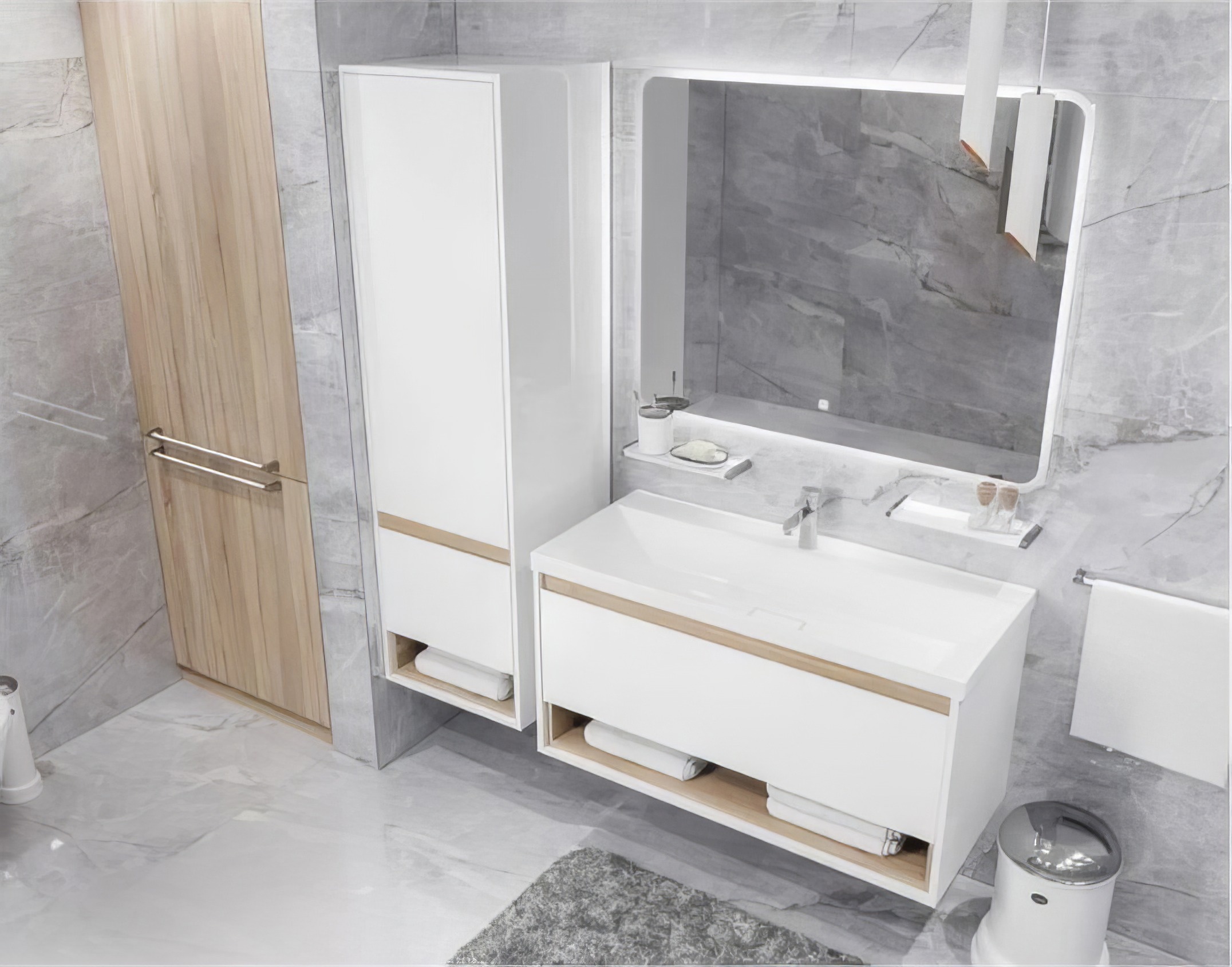 Приобрести mirsant пенал подвесной scandy 45 см, белый ут000094728