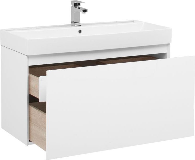 Приобрести aquanet тумба с раковиной йорк 100 см, белая 00212594