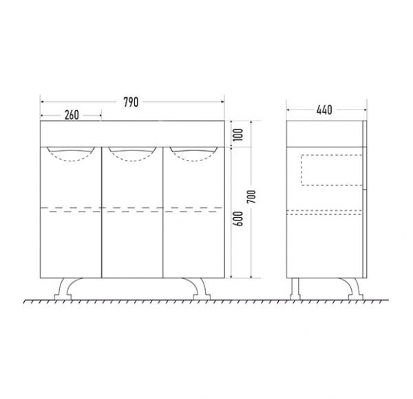Приобрести mirsant тумба напольная камилла quadro 80 см с раковиной next 80, белая ут000031227