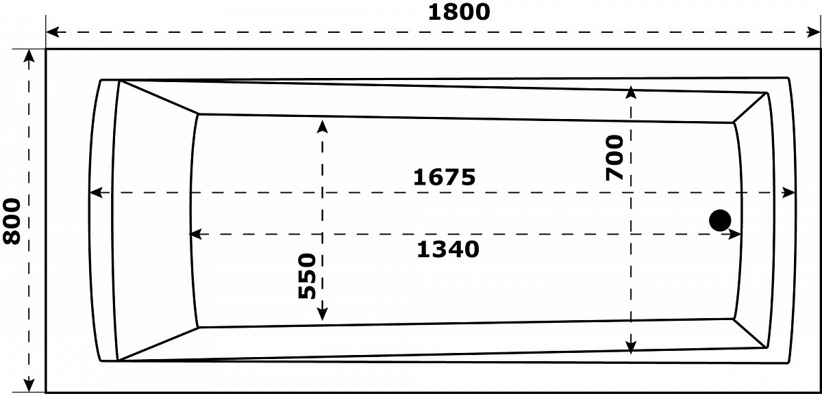 Приобрести ванна акриловая azario бали 180x80 см бав0005