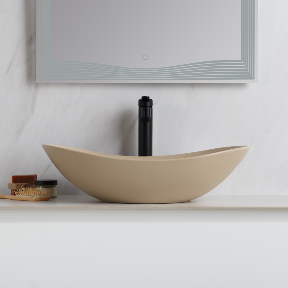 Приобрести belbagno накладная раковина 60х36 см, бежевый bb1404-h316