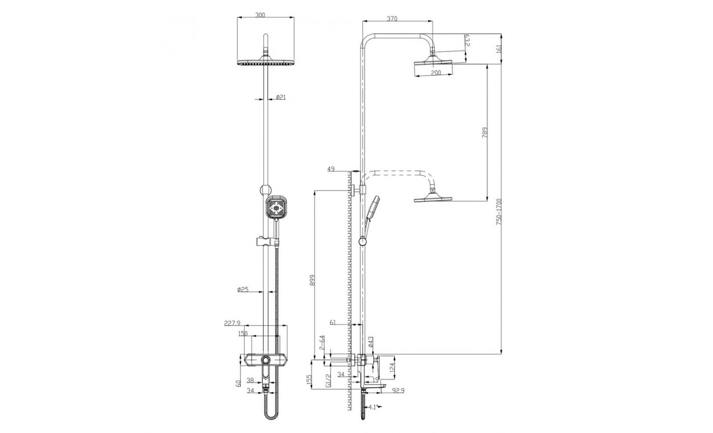 Приобрести lemark душевая система prizma, хром lm3962c