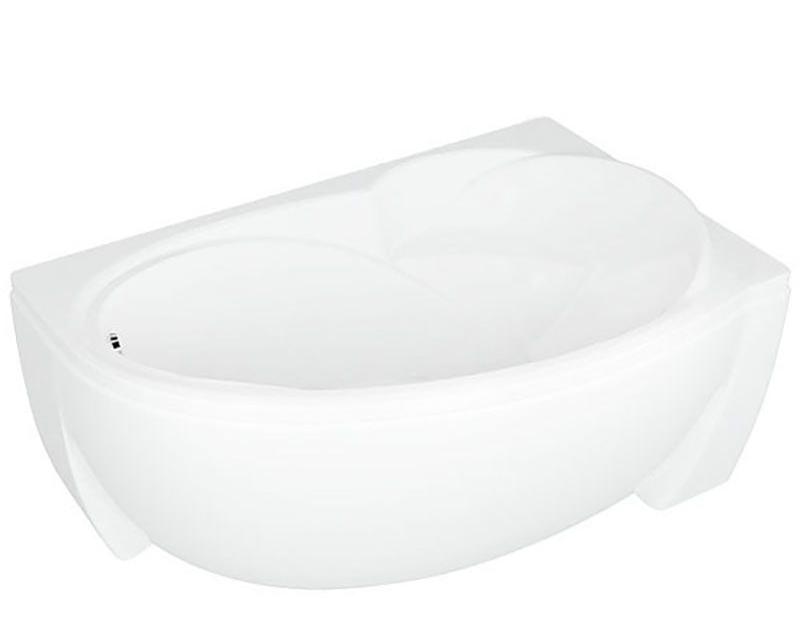 Приобрести акриловая ванна асимметричная aquatek бетта r 170x97 см
