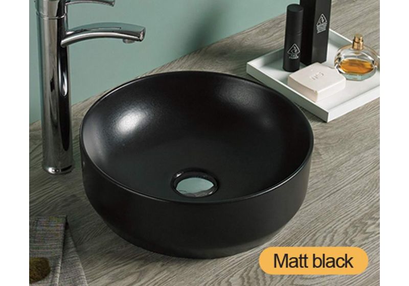 Приобрести раковина-чаша ceramalux 35 см 7078 dmb, чёрный