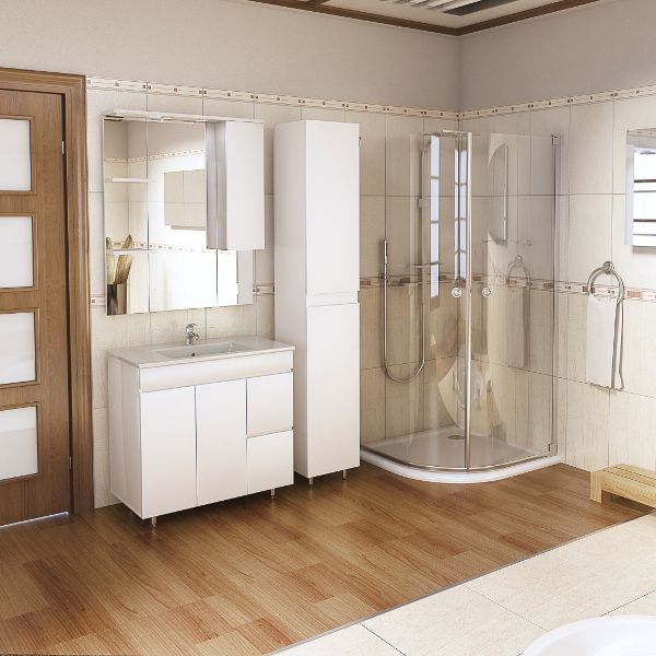 Приобрести mirsant зеркало шкаф next 100 см, левое, белое ут000020718