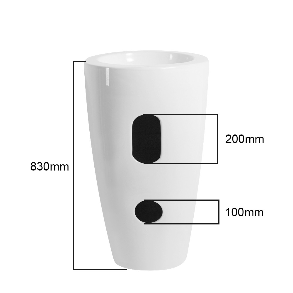 Приобрести azario раковина напольная comella 50х50см, белая az-311
