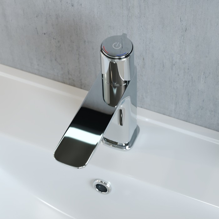 Приобрести iddis смеситель для раковины slide push control 182мм, хром slisbbti01